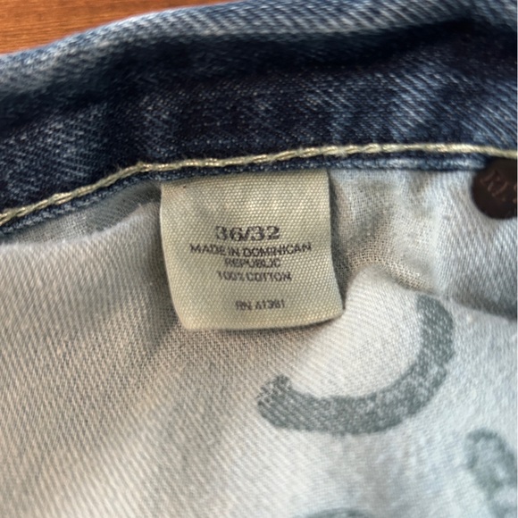 Y2K Polo Ralph Lauren 867 Classic Fit Stonewash Jeans 36x32 - Picture 5 of 7